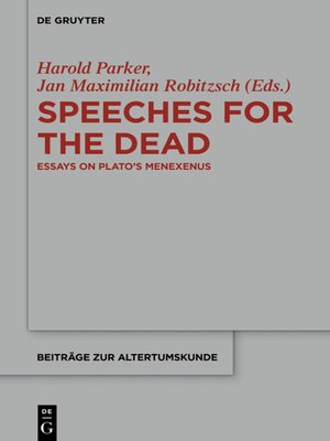 cover image of Speeches for the Dead